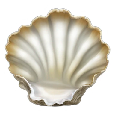 oyster shell, with face, with legs sticker