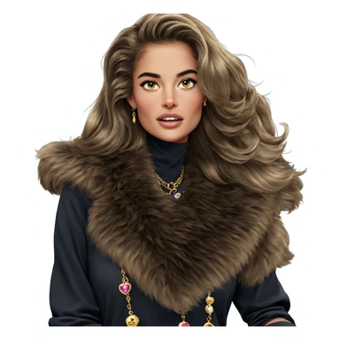 soft gaze with jewelry sticker