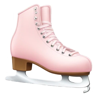 pastel pink ice skates sticker