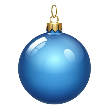 Christmas bauble Blue sticker
