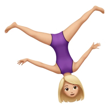 girl backflip sticker