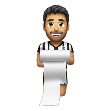 juventus's toilet paper sticker