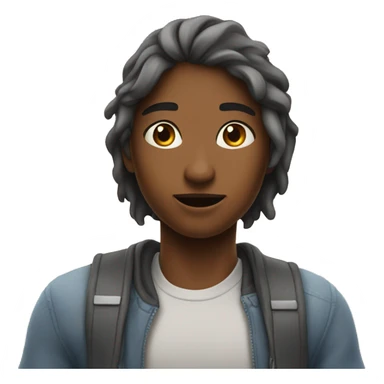 A girl teleporting to see her boyfriend sticker