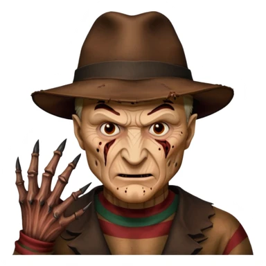 glitter claw freddy krueger sticker