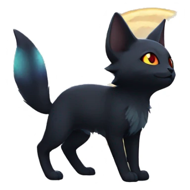 Lunar Nebula Umbreon-Litten full body sticker