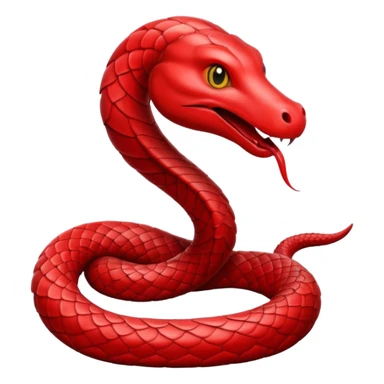 serpent red sticker