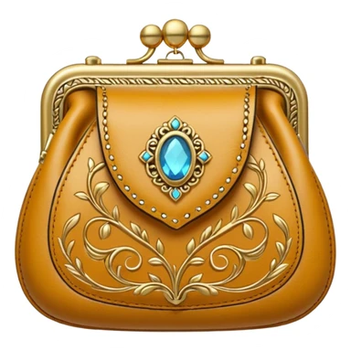 golden luxury purse sticker