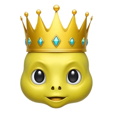 yellowalien with crowN sticker