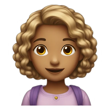 sweet cute young girl sticker