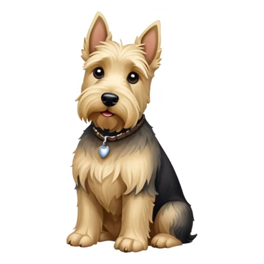 Scottish Terrier wheaten sit down sticker