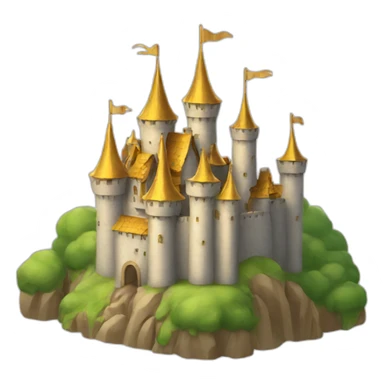 Castle golden roofs sticker