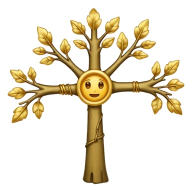 Croix chrétienne à trois branches  sticker