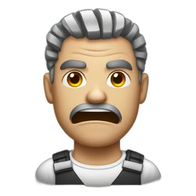 angry prisoner sticker