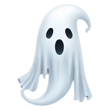 ghost with a tail sticker
