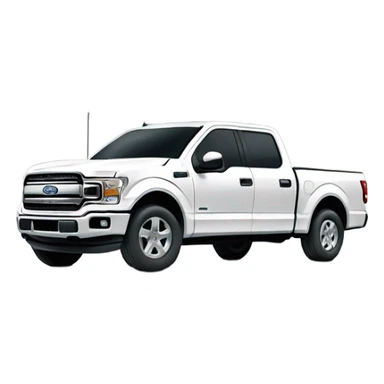 White ford f150 sticker