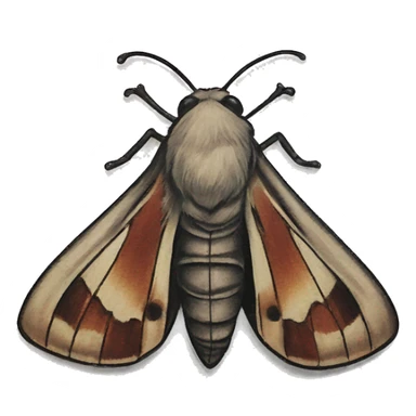 Moth tattoo sticker