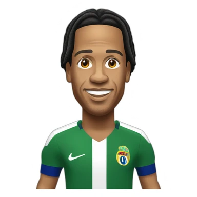 ronaldinho realistic footnall player sticker