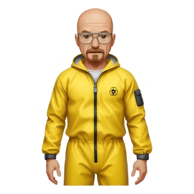 Walter white with a six pack sticker