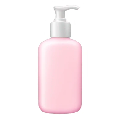 Light pink lotion bottle sticker