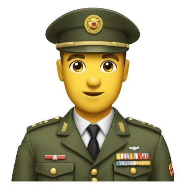 Aurel en tenue militaire  sticker