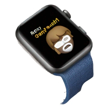 apple watch on a wrist sticker