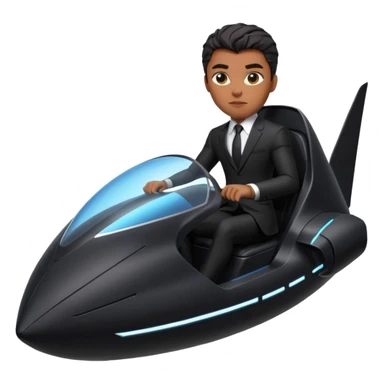 black panther driving glider sticker