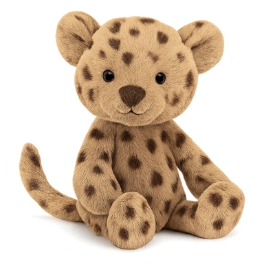 cute baby jaguar jellycat plushie sticker