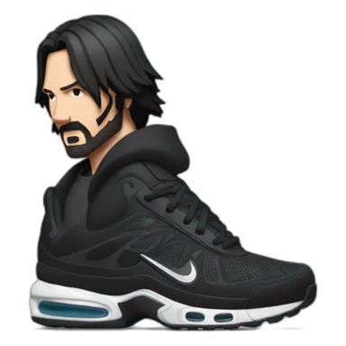 john wick wearing nike tn sticker