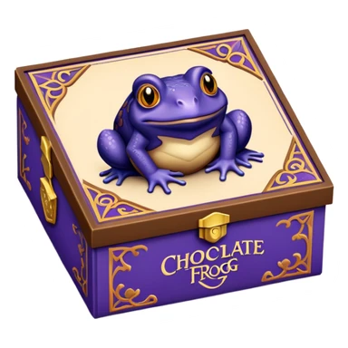 Wizarding world Chocolate frog box sticker