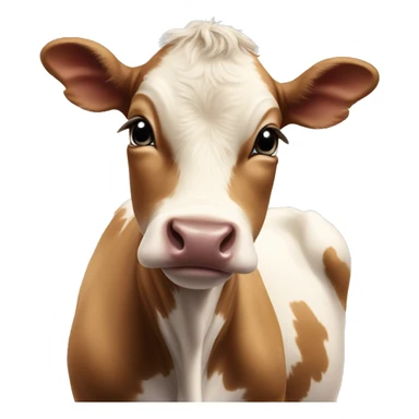 baby cow sticker