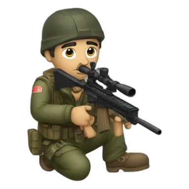Franco tirador sniper sticker