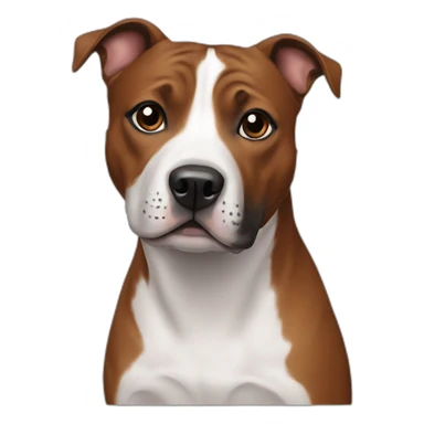 Staffie chestnut colour sticker