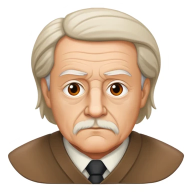 portrait of Hartmut Rosa, German philosopher sticker