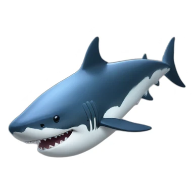 Baleine sur requin sticker