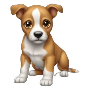 Bébé sur chien sticker