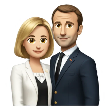 Macron et Brigitte sticker