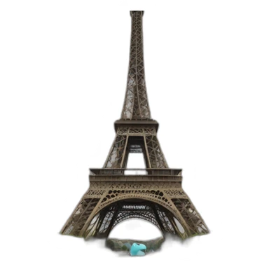 Chat sur la Tour Eiffel  sticker