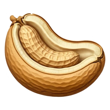 Single Peanut (eight shape) in its Shell sticker