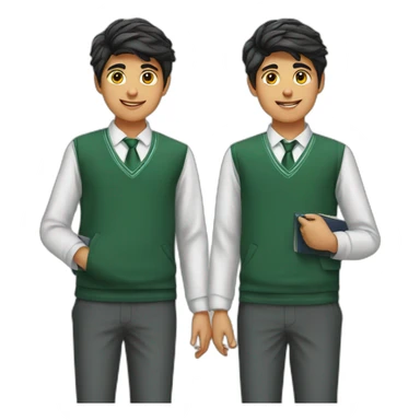 School students of pakistan boys sticker