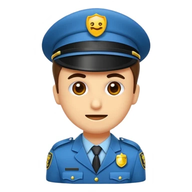 üstüne çizgi atılmış polis emojisi yap sticker