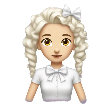 ￼White bow sticker