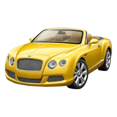 Yellow Bentley sticker