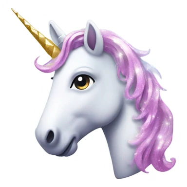 Unicorn with sparkle around it sticker