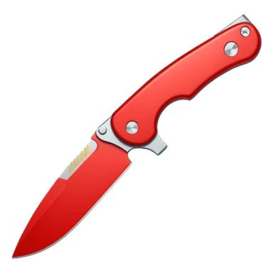 Foldable Pocket Knife red sticker