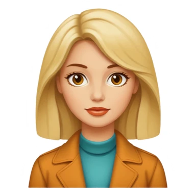 70s 80s women sticker