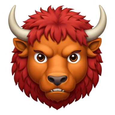 red buffalo  sticker