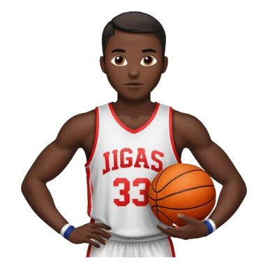 basketball player black man sticker