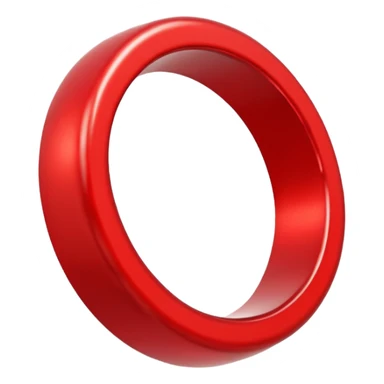 red circle ring sticker
