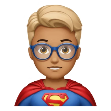 Glasses-Wearing super Heroe sticker
