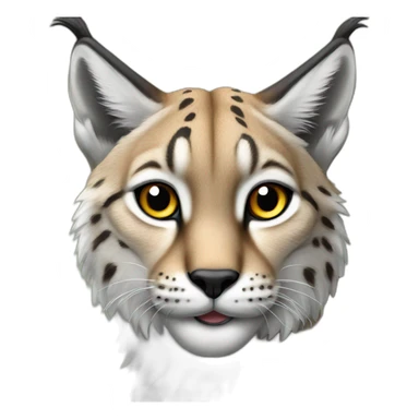 Lynx with bog ears sticker